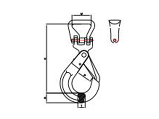 吊帶自鎖鉤Round sling self locking hook