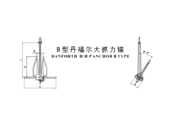 B型丹福爾大抓力錨DANFORTH H.H.PANCHOR BTYPE
