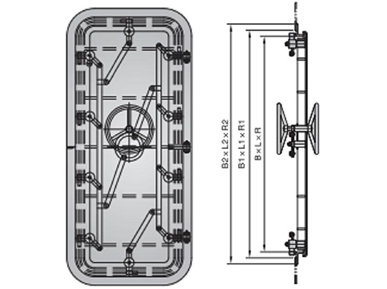 鋼質耐壓水密門 STEEL PRESSURE RESISTANT WATERTIGHT DOOR